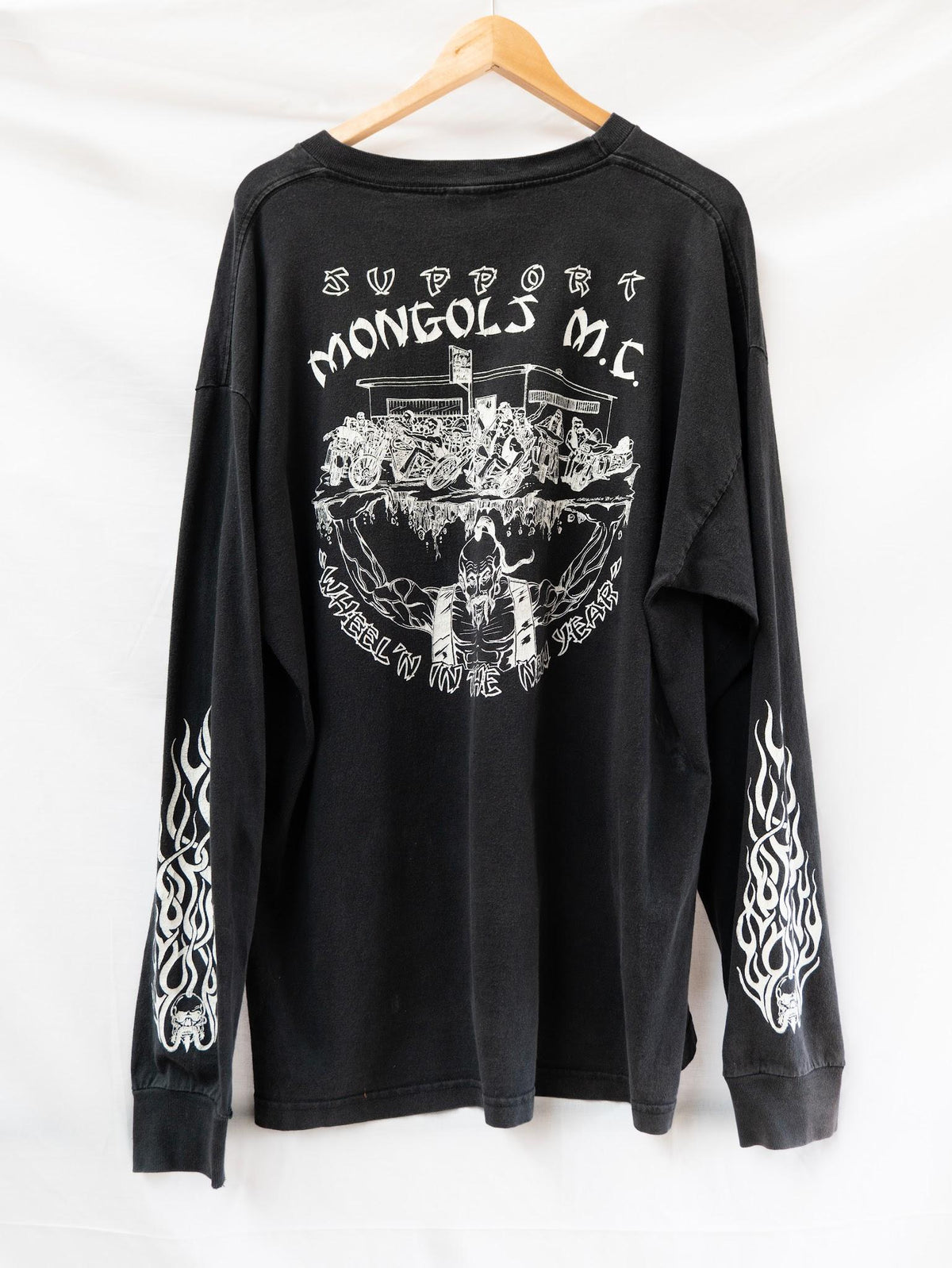 Support Mongols M.C. Long Sleeve T-Shirt — garment photograph 2