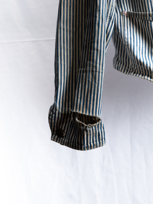 Striped Work Shirt — Blue & White — garment photograph 2