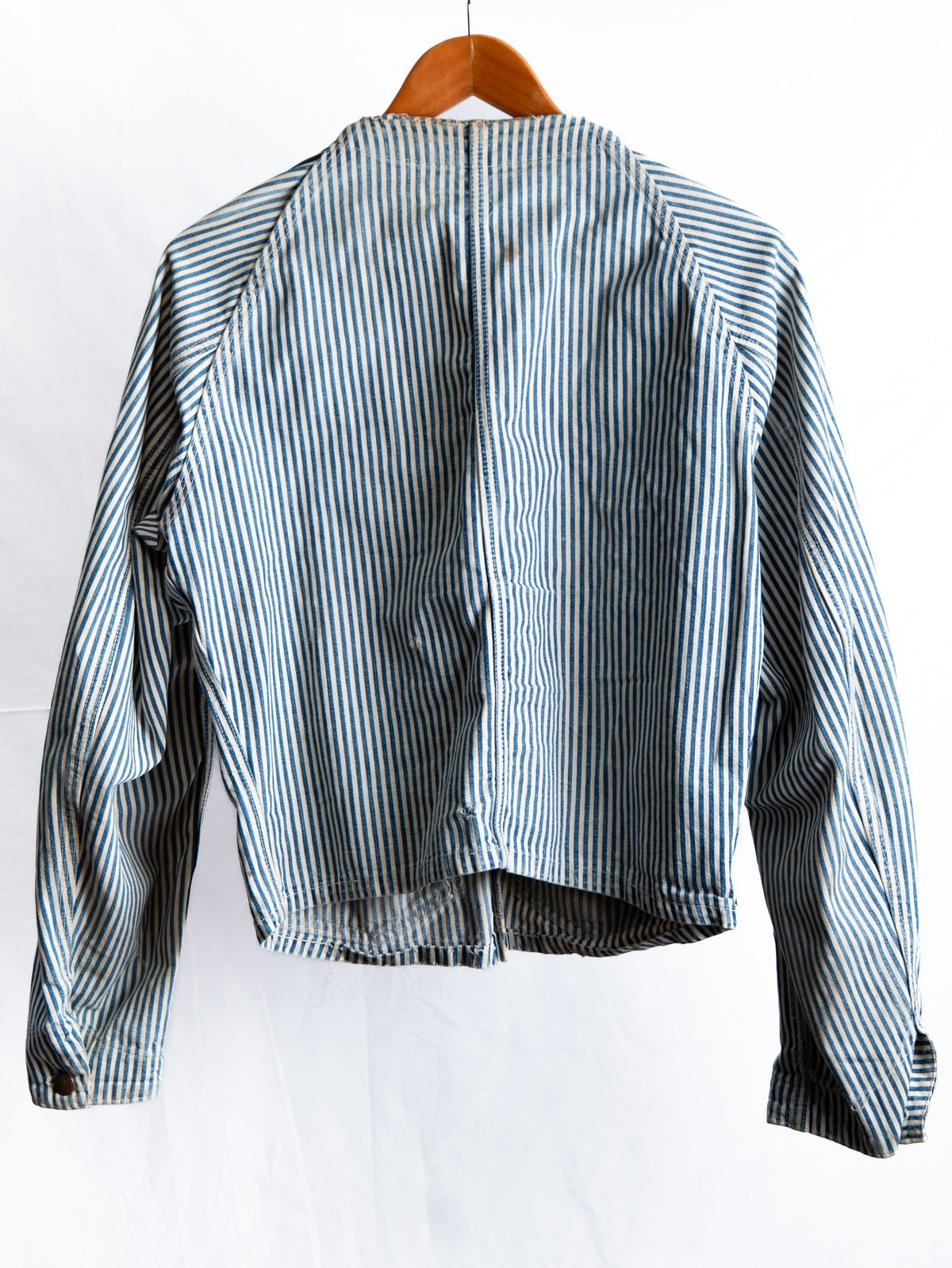 Striped Work Shirt — Blue & White — garment photograph 4