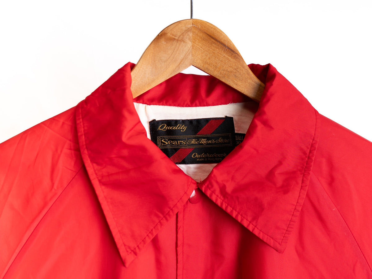 Red Longline Coach Jacket — garment photograph 3