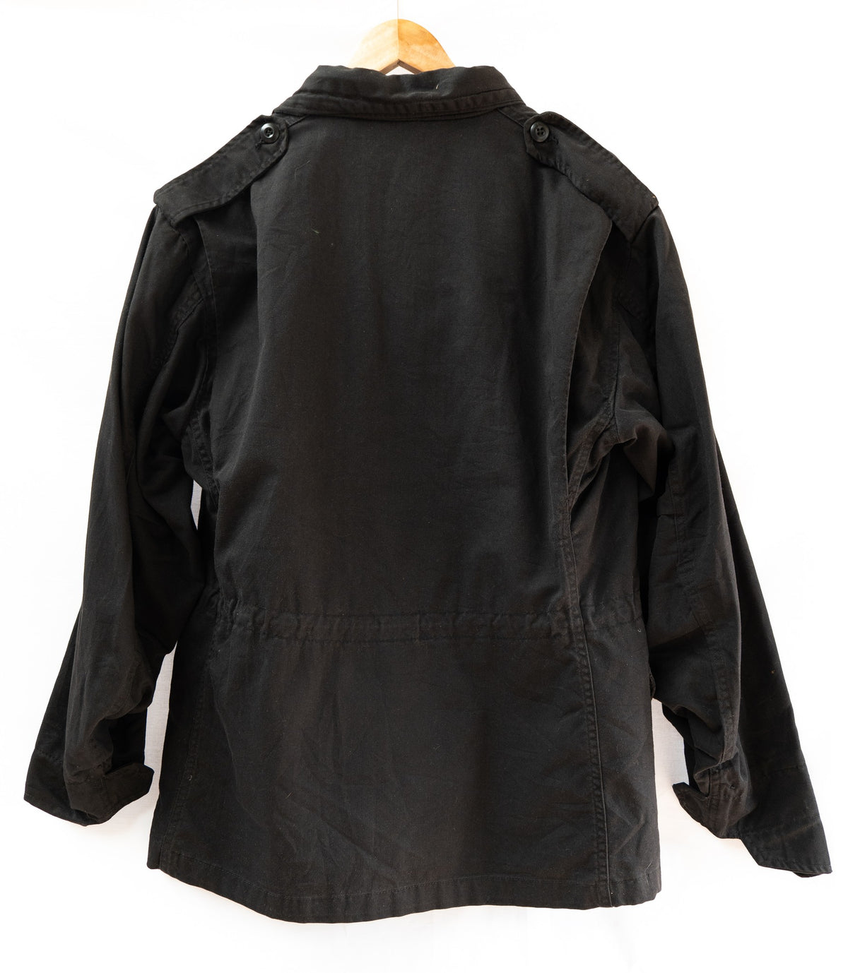 Black Four-Pocket Utility Jacket — garment photograph 4