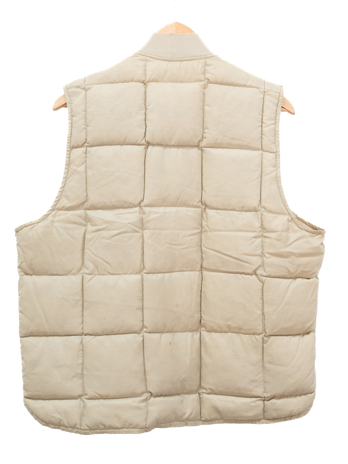 Cream Padded Zip Vest — garment photograph 3