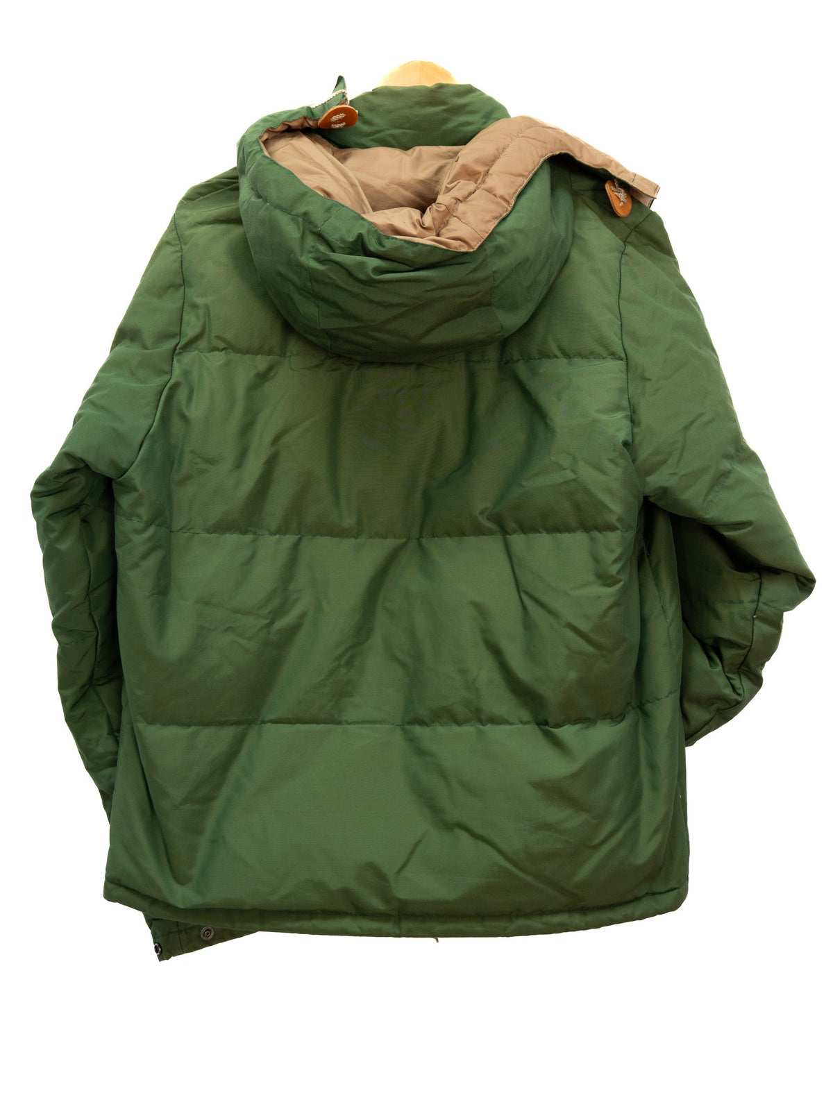 Green Hooded Padded Jacket — garment photograph 3
