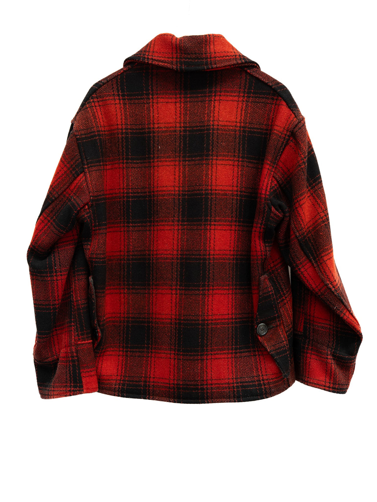 Red & Black Check Zip Hunting Jacket — garment photograph 3