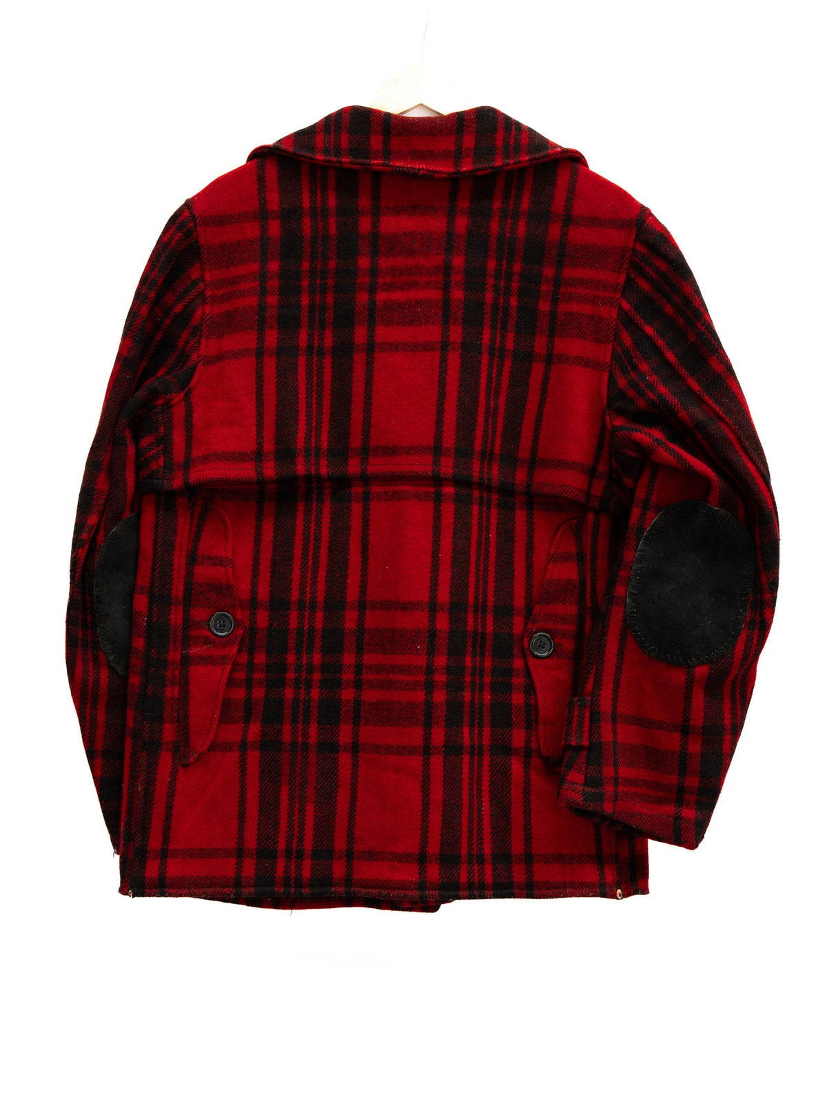 Red Tartan Hooded Coat — garment photograph 3