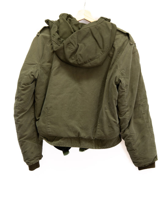 Olive Hooded Flight Jacket — garment photograph 2