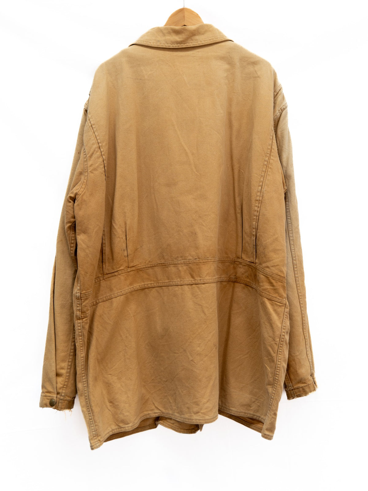 L.L.Bean Tan Button Coat — garment photograph 3