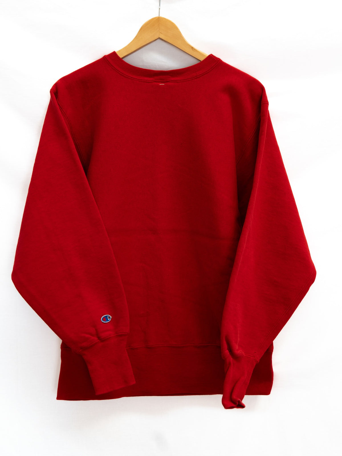 Champion Red Logo Sweatshirt — garment photograph 3