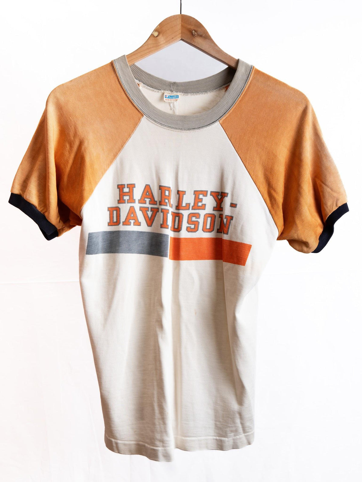 Harley-Davidson Raglan T-Shirt — Ochre & Cream — garment photograph 1