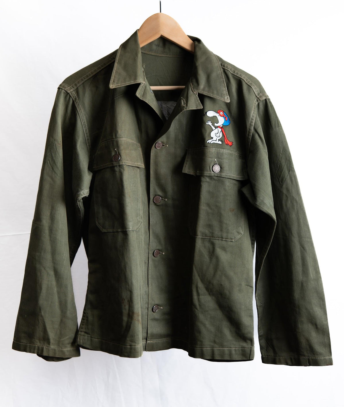 Olive Patch Overshirt — garment photograph 1