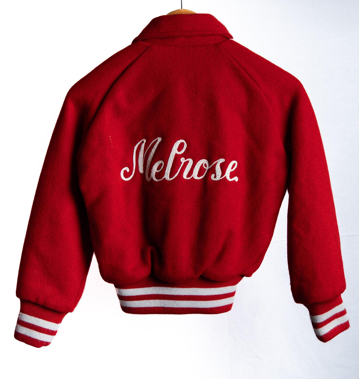 Melrose Varsity Jacket — Red — garment photograph 2