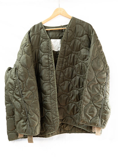 Dark Olive Quilted Liner Jacket — garment photograph 1