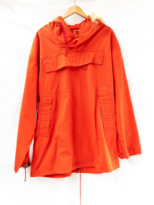 Orange Hooded Pullover Smock — garment photograph 1