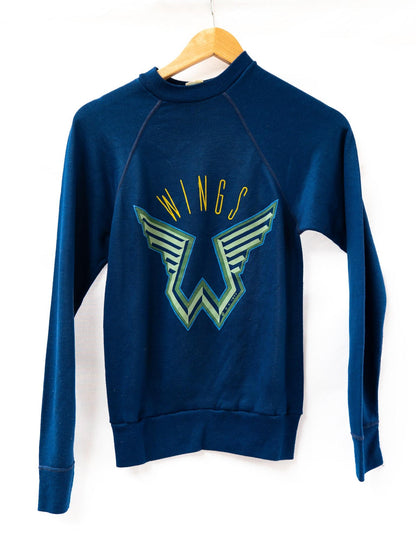 Wings Star Sweatshirt — Blue — garment photograph 1