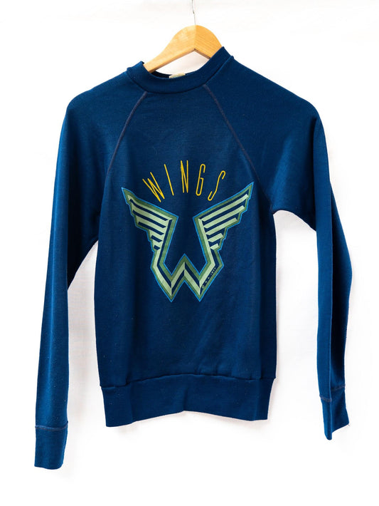 Wings Star Sweatshirt — Blue — garment photograph 1