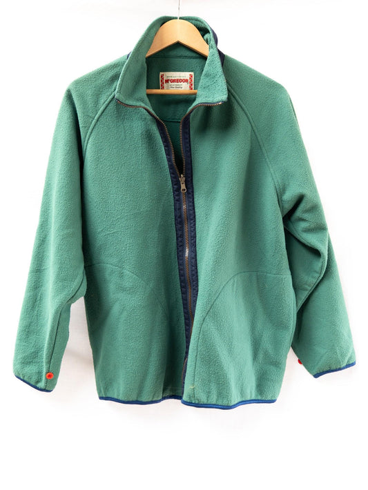 Green Zip Fleece Jacket — 057 — garment photograph 1