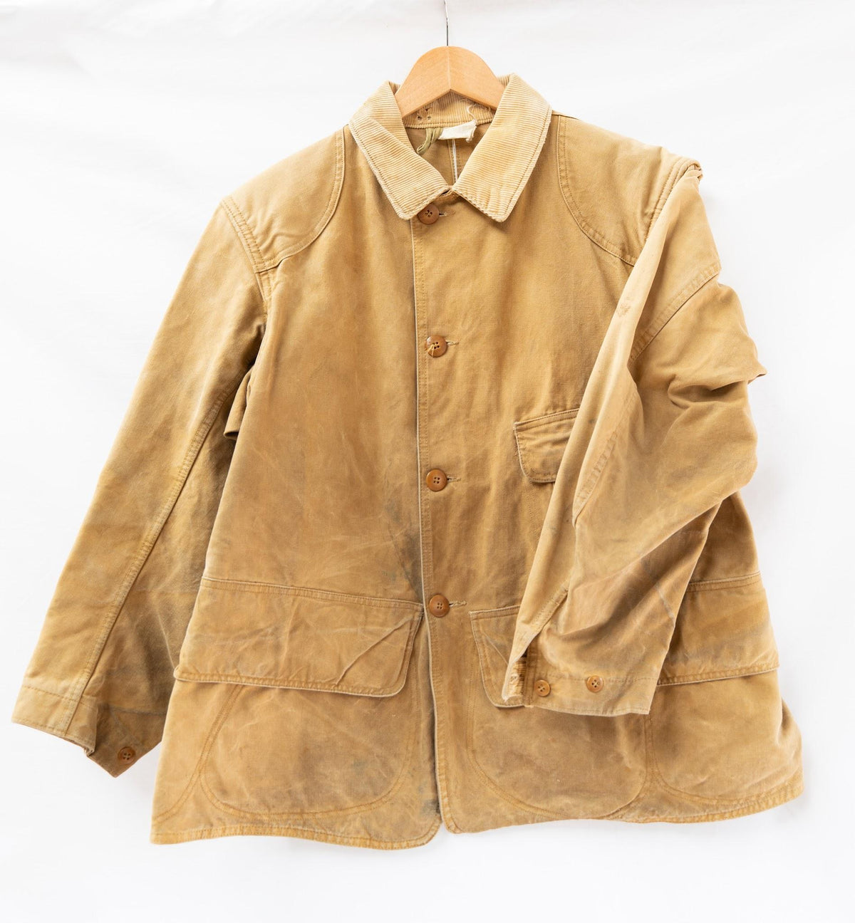 Tan Button-Front Chore Jacket — garment photograph 1