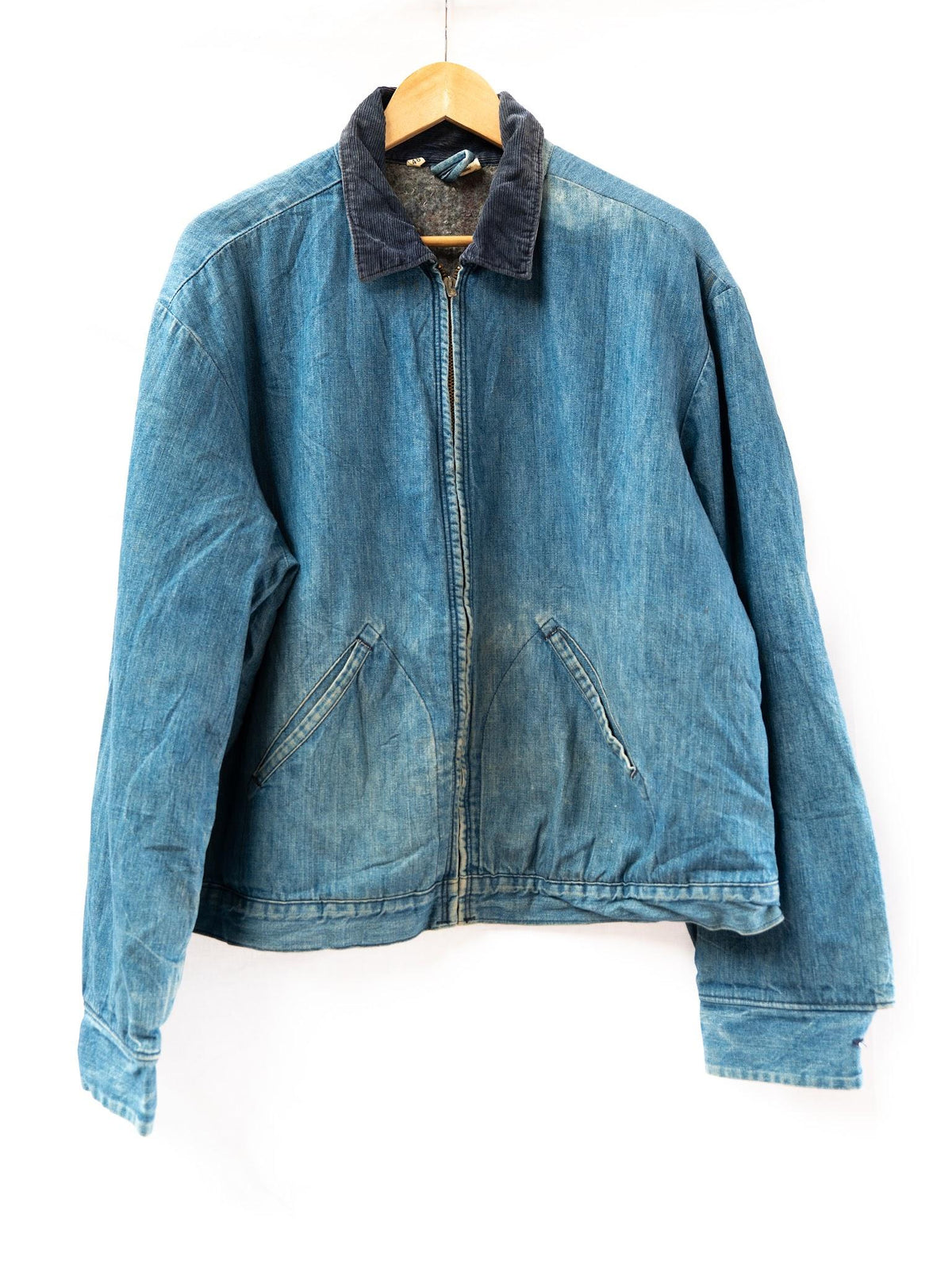 Blue Zip Work Jacket — 069 — garment photograph 1