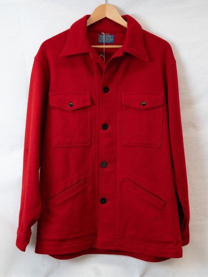 Red Four-Pocket Utility Jacket — 071 — garment photograph 1