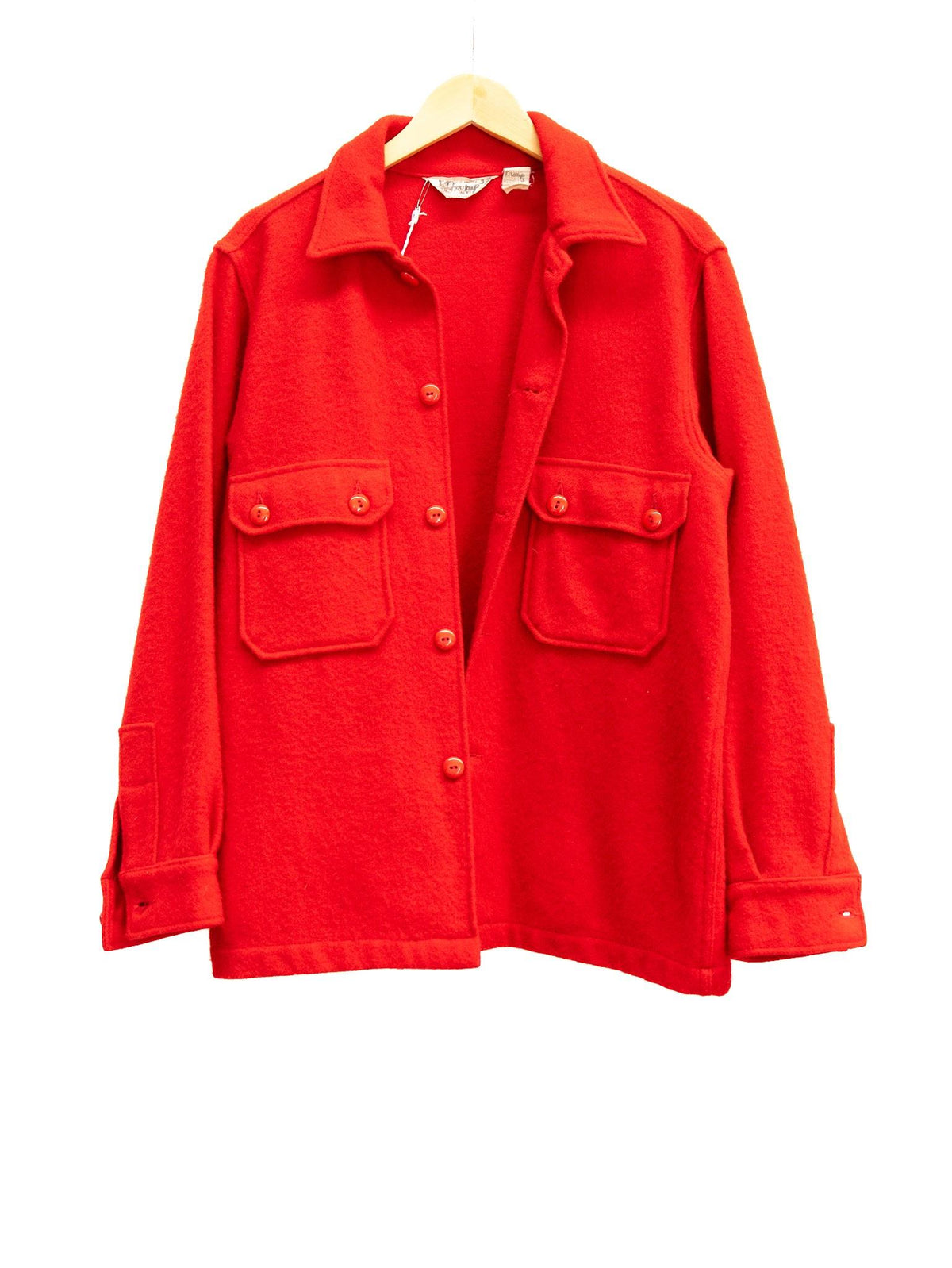 Red Flap-Pocket Jacket — 073 — garment photograph 1