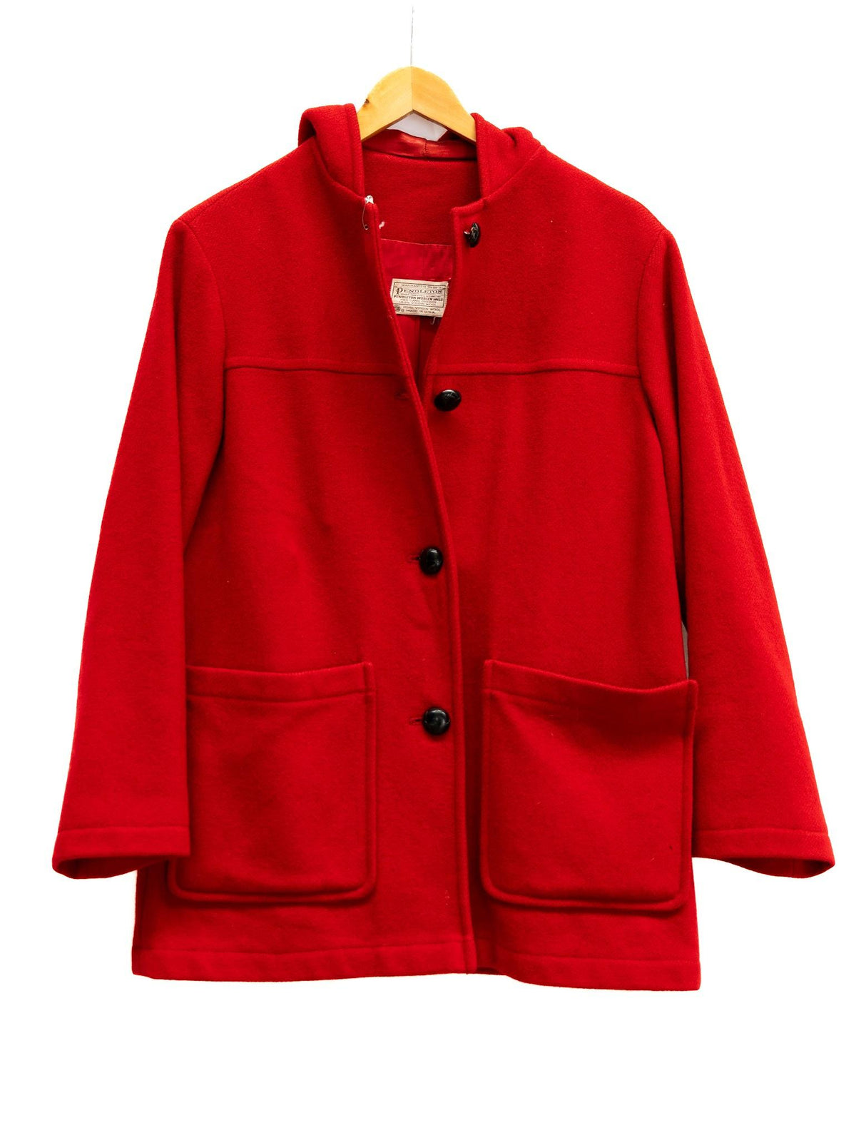 Red Button Chore Jacket — garment photograph 1
