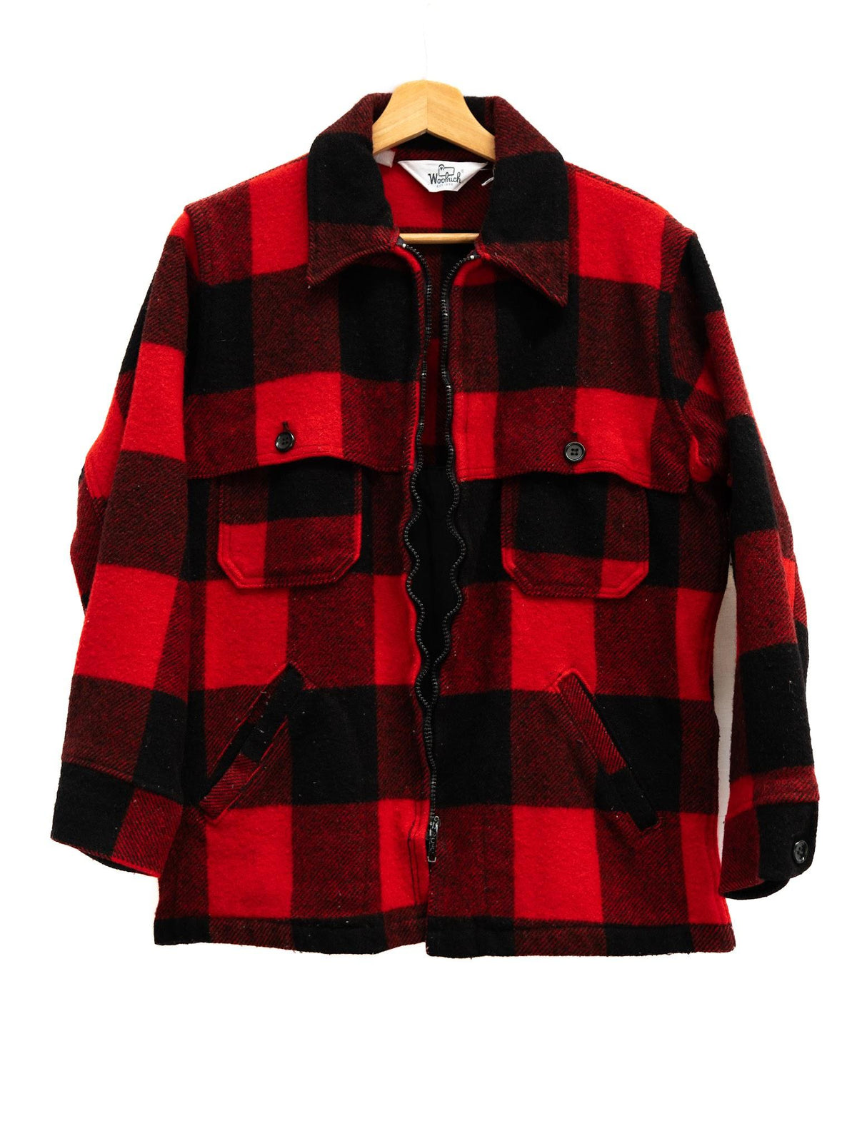 Red Buffalo Check Zip Jacket — garment photograph 1