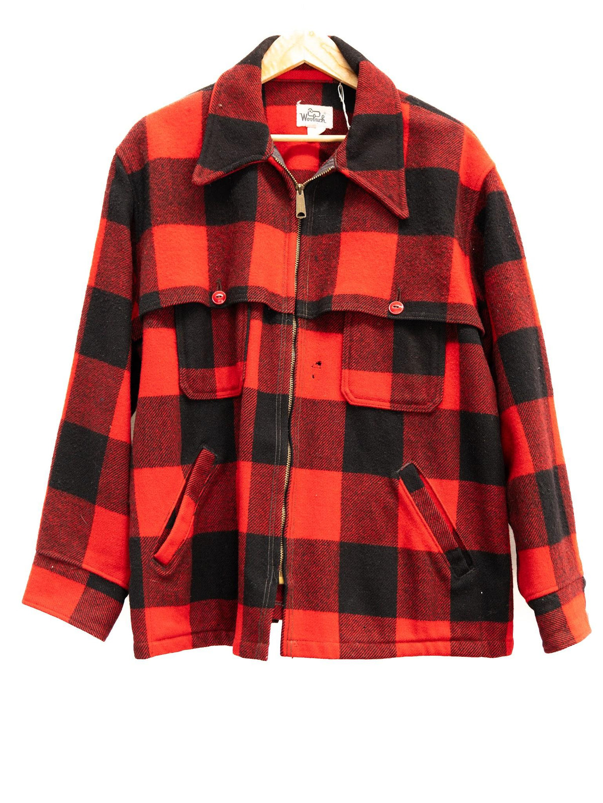 Red Check Hunting Jacket — garment photograph 1