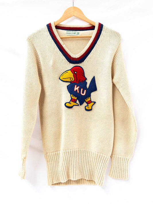 Kansas Jayhawks V-Neck Jumper — garment photograph 1