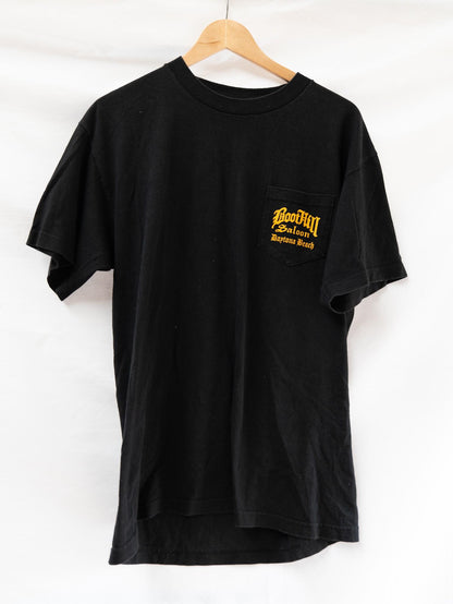 Black & Gold Chest Print T-Shirt — garment photograph 1