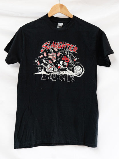 Slaughter Luck Motorcycle T-Shirt — garment photograph 1