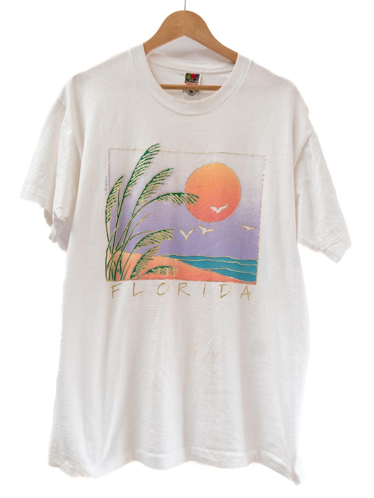 Tropical Sunset Graphic T-Shirt — garment photograph 1