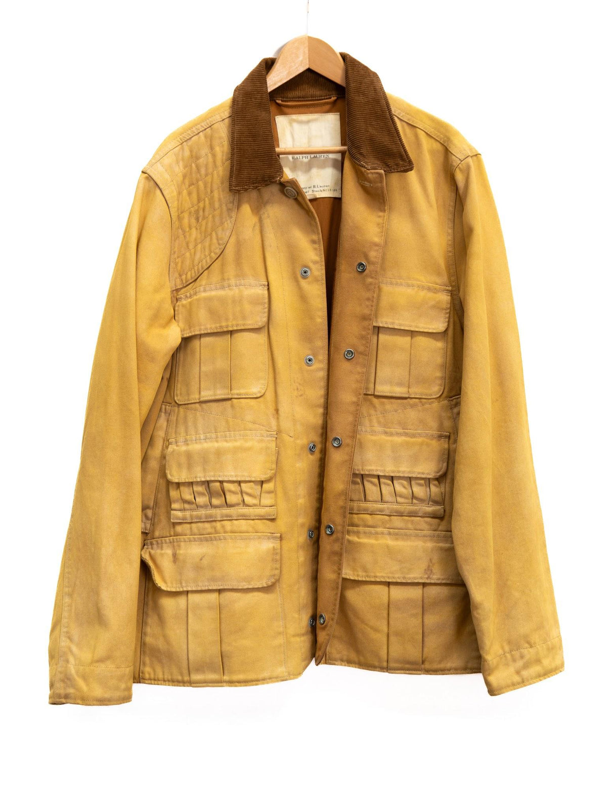 Tan Multi-Pocket Hunting Jacket — garment photograph 1