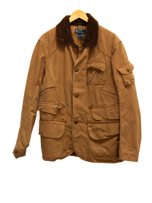 Brown Hunting Jacket with Contrast Collar — garment photograph 1
