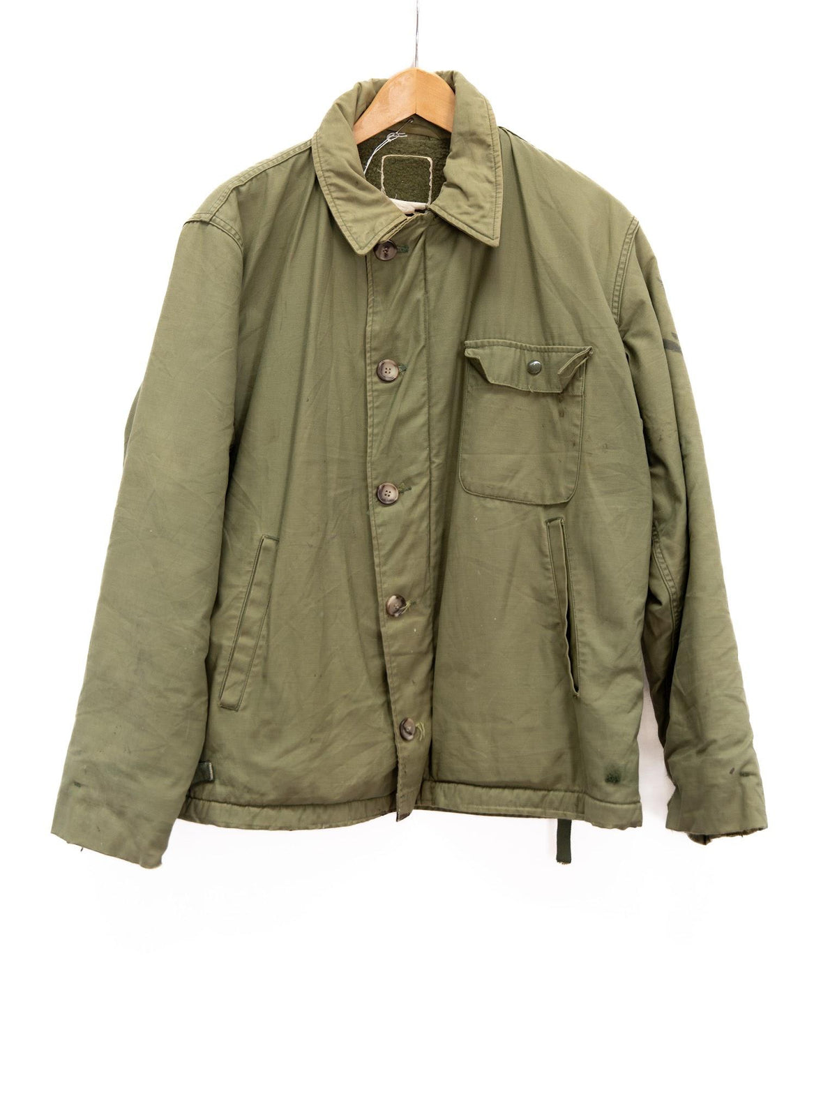 Olive Chest-Pocket Utility Jacket — garment photograph 1