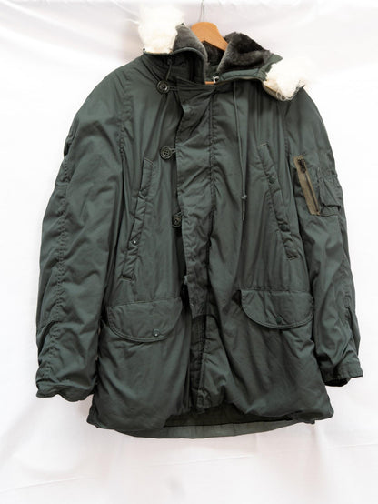 Blue-Grey Hooded Parka — 134 — garment photograph 1