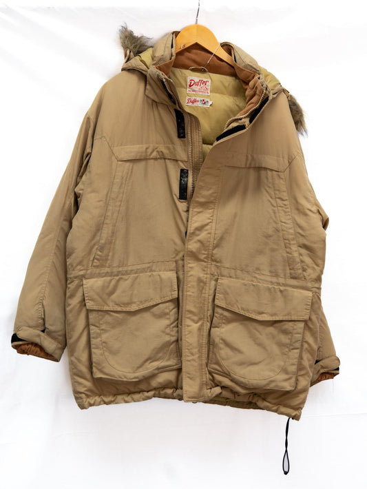 Tan Hooded Utility Parka — garment photograph 1