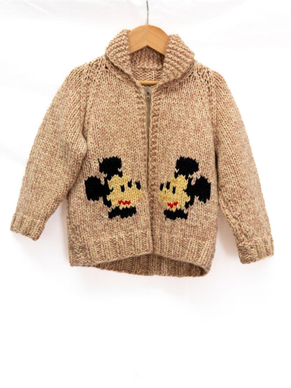 Mickey & Minnie Shawl-Collar Cardigan — garment photograph 1
