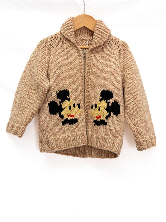 Mickey & Minnie Shawl-Collar Cardigan — garment photograph 1
