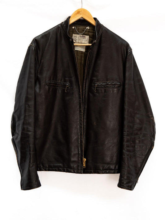 Dark Brown Zip Bomber Jacket — garment photograph 1