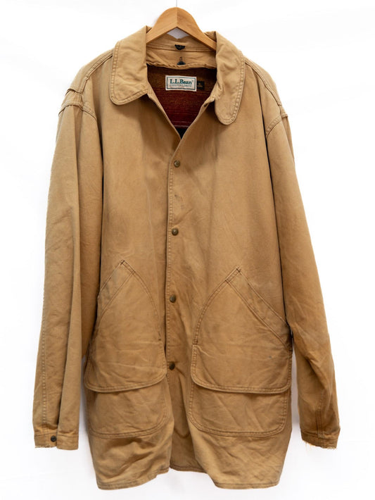 L.L.Bean Tan Button Coat — garment photograph 1