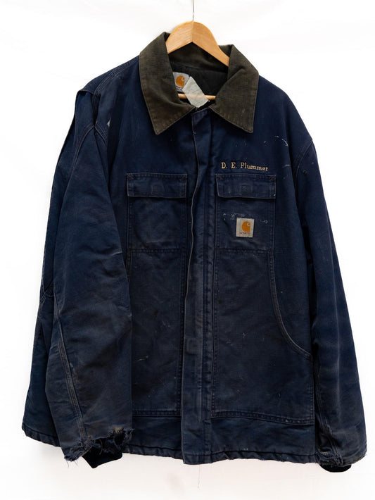 Carhartt Navy Work Jacket — garment photograph 1