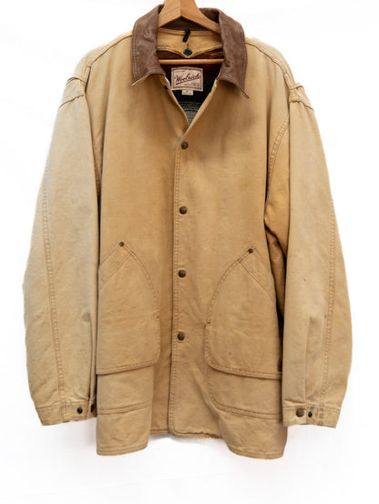 Tan Coach Jacket with Dark Collar — garment photograph 1