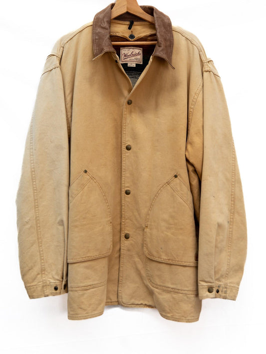 Tan Coach Jacket with Dark Collar — garment photograph 1
