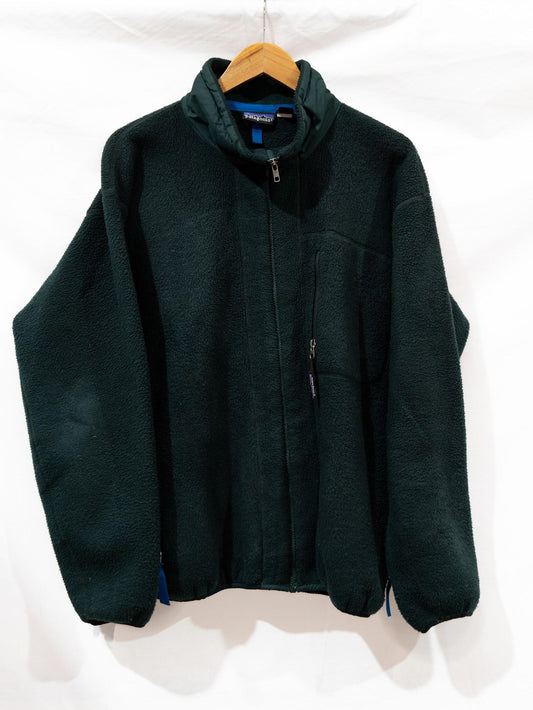 Dark Green Full-Zip Fleece — garment photograph 1