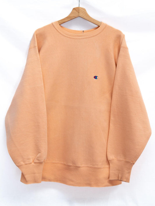 Champion Peach Logo Sweatshirt — garment photograph 1