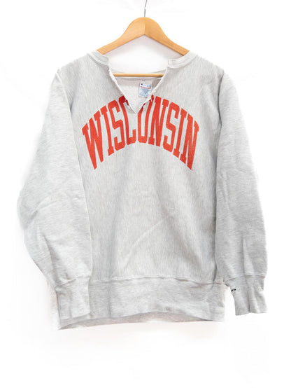 Wisconsin College Sweatshirt — Grey — garment photograph 1