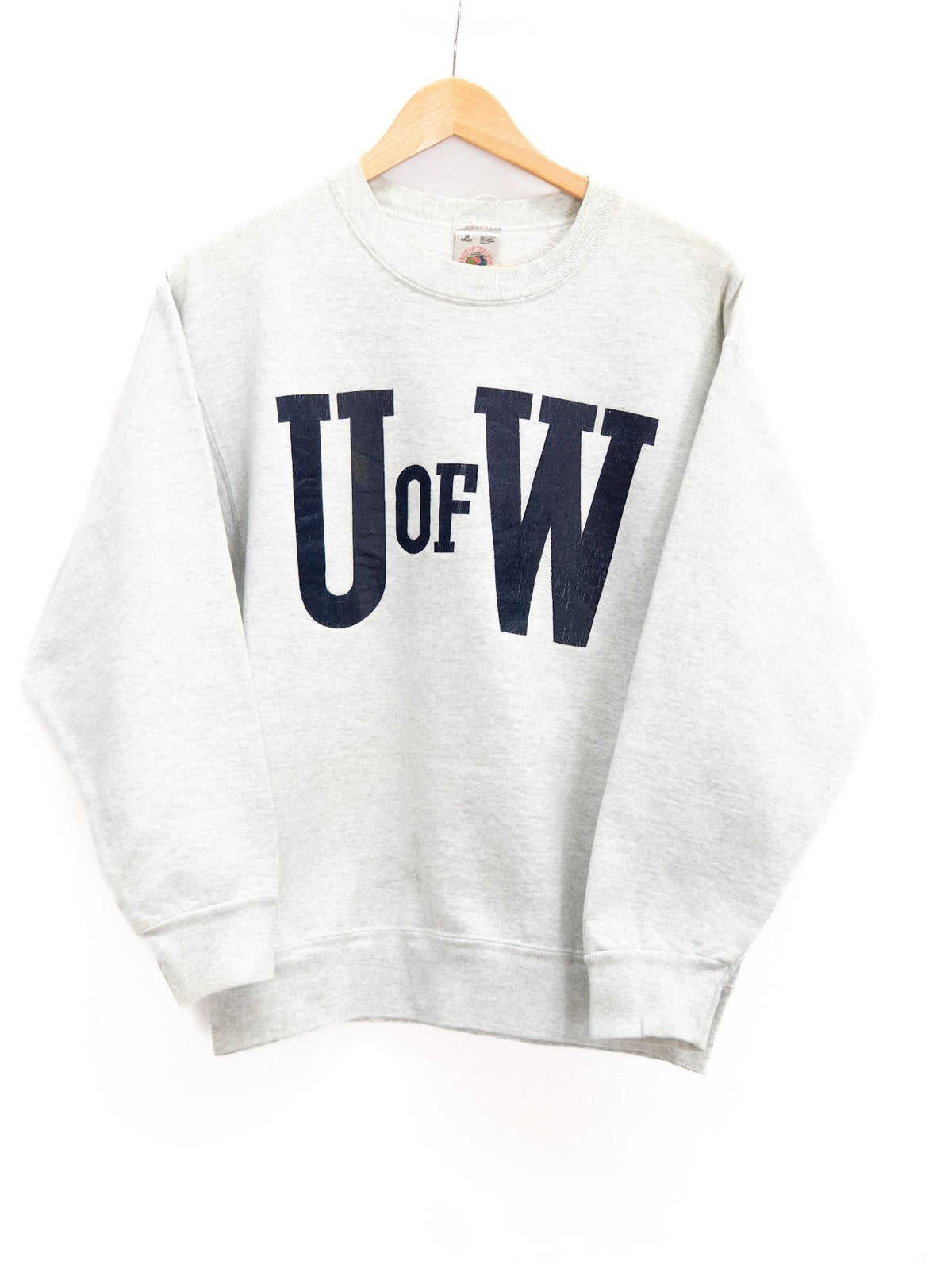 U of W College Sweatshirt — garment photograph 1