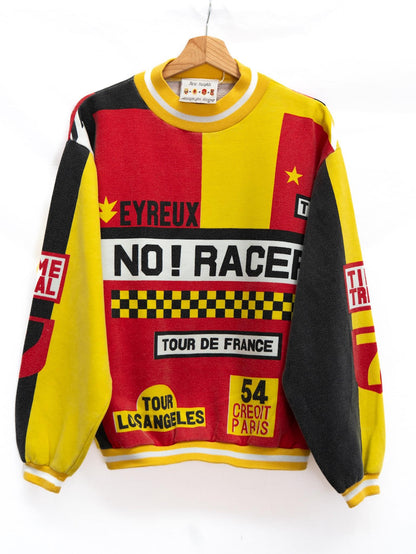 Colourblock Racing Graphic Sweatshirt — garment photograph 1