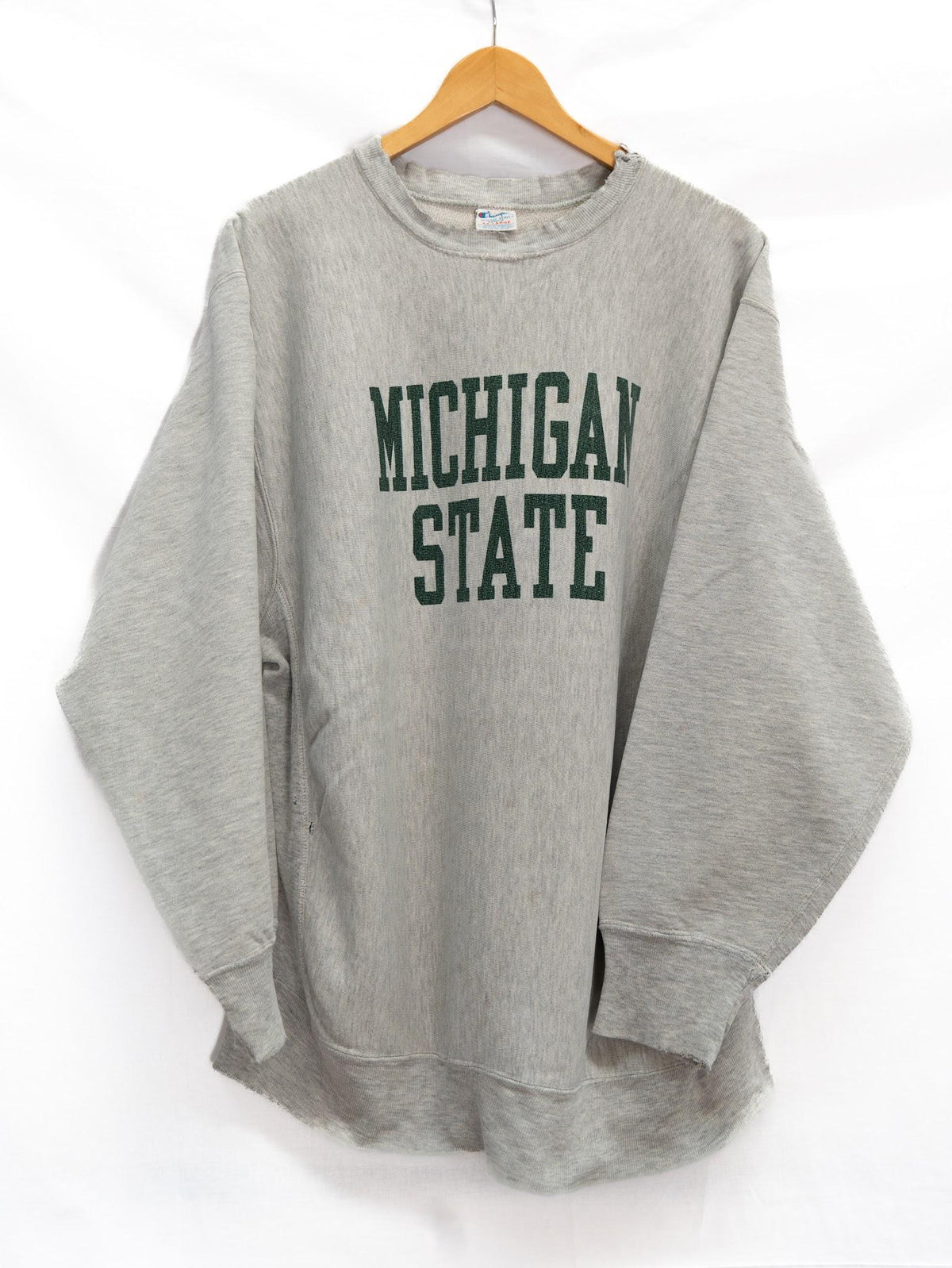 Michigan State Sweatshirt — Grey — garment photograph 1