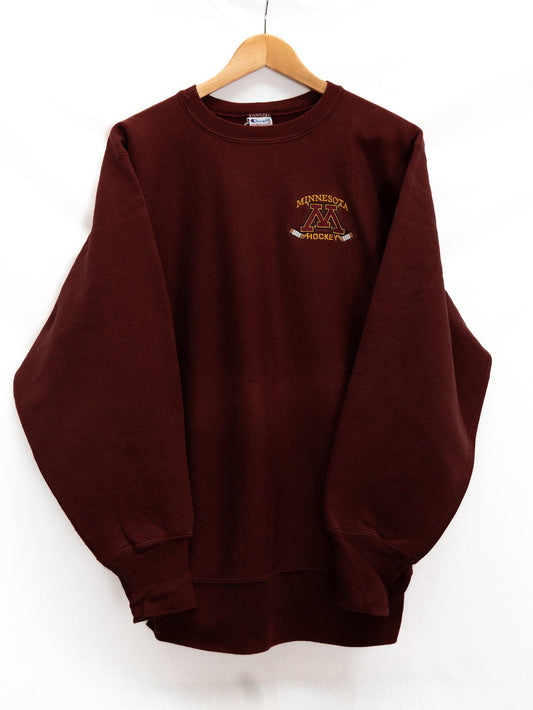 Burgundy Chest Logo Sweatshirt — garment photograph 1